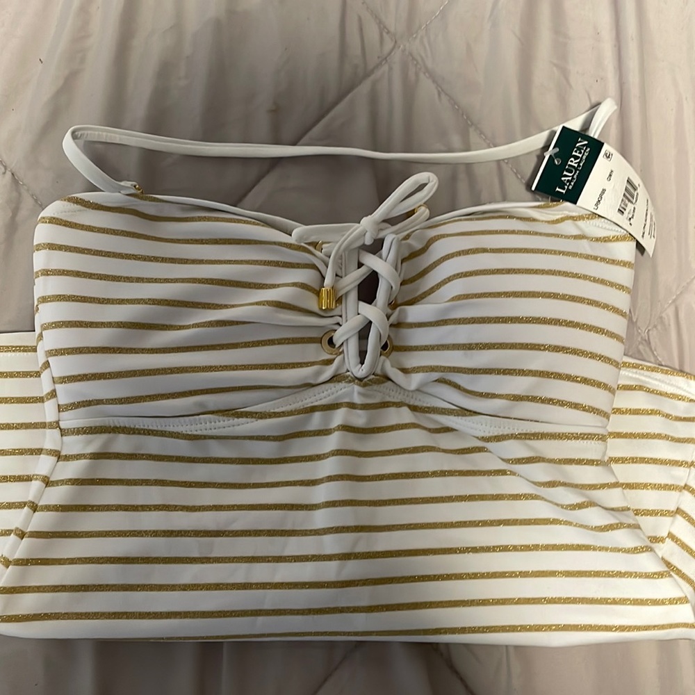NWT Ralph Lauren Tankini removable strap around the neck